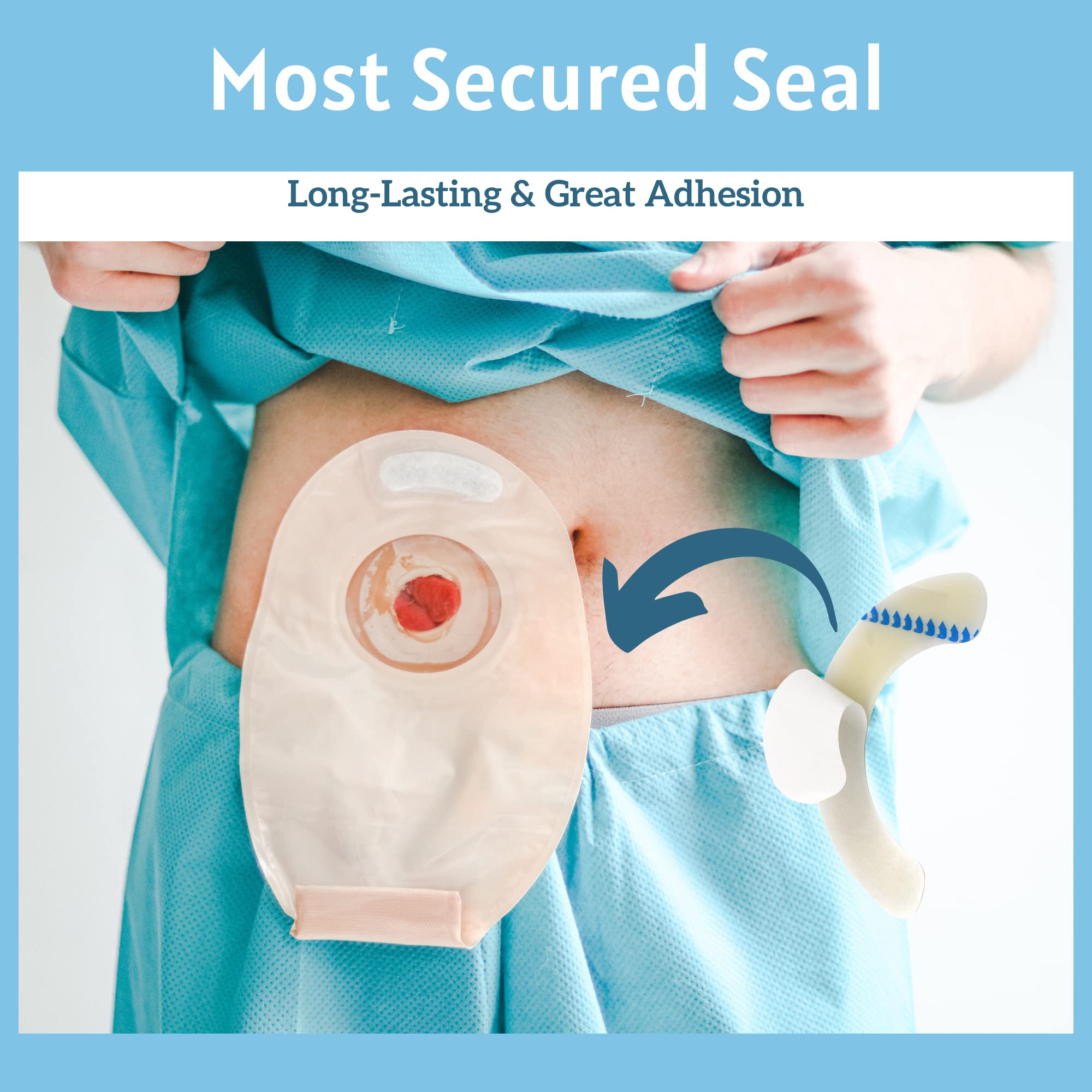 Mua 20PCS Elastic Ostomy Barrier Strips, Adhesive Flange Seal Extender