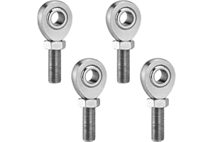 SPARKWHIZ 1/2” Heim Joint Rod End Kit, Left and Right Hand Thread Heim Joint, 2 Link .5" Chromoly Joints Great for Steering and Suspension, Traction Bars, Steering Joints and Links Joints On Hot Rods