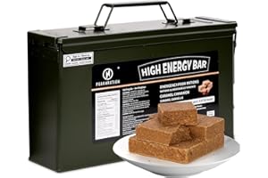PEAK4RATION High Energy Bar | Compact Compressed Food Bar - Caramel Cinnamon 13728kcal | Long Shelf-Life Emergency Food Ratio
