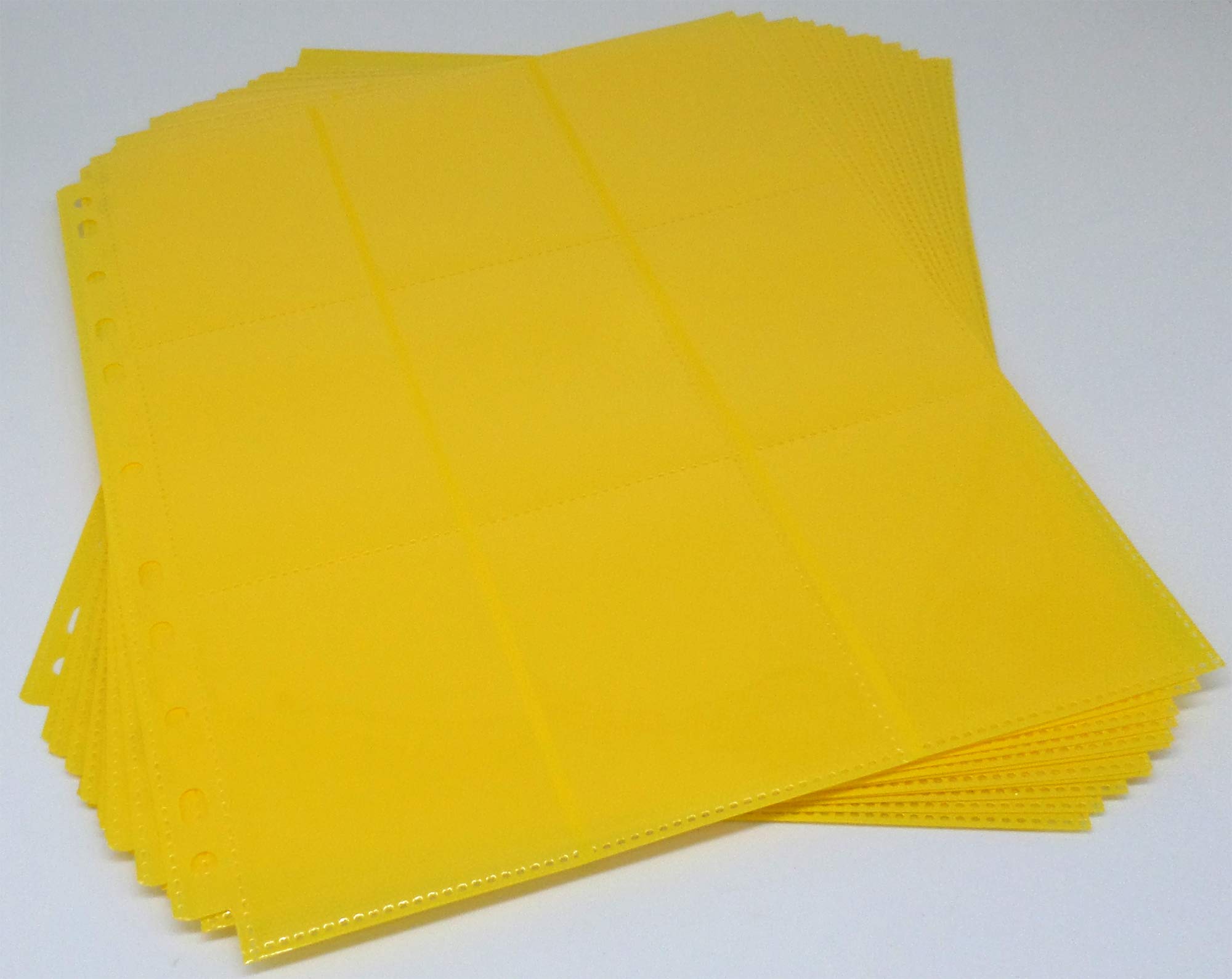 docsmagic.de 10 18-Pocket Pages Yellow - Sideloading - 11 Holes - MTG PKM YGO