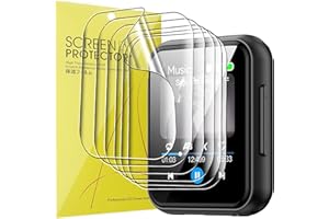 Lamshaw Compatible for BMDSAE MP3 Player Screen Protector, [6 Pack] Full Coverage TPU Clear Film Compatible for BMDSAE M01 1.8 Inches MP3 Player (6 Pack)
