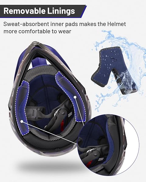 OUMURS DOT YOUTH DIRT BIKE HELMET,KIDS ATV HELMETS WITH GLOVES GOGGLES FOR YOUTH BOYS GIRLS 5-14 AGES,FOUR WHEELER HELMET KIDS MOTOCROSS BMX MX UTV SNOWMOBILE GO KART FULL RIDING RACING SKATEBOARD