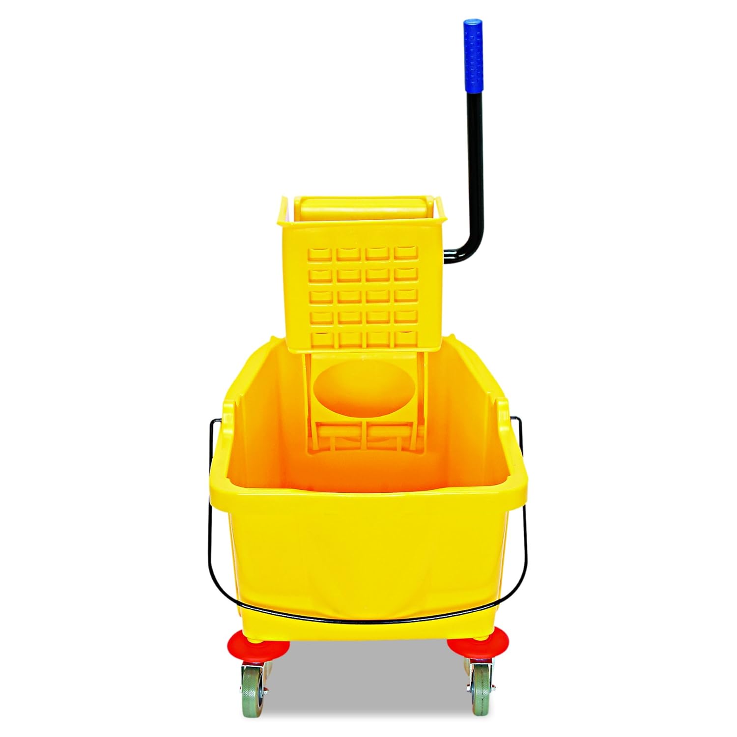 Carlisle 3690404 Commercial Mop Bucket With Side Press Wringer Yellow