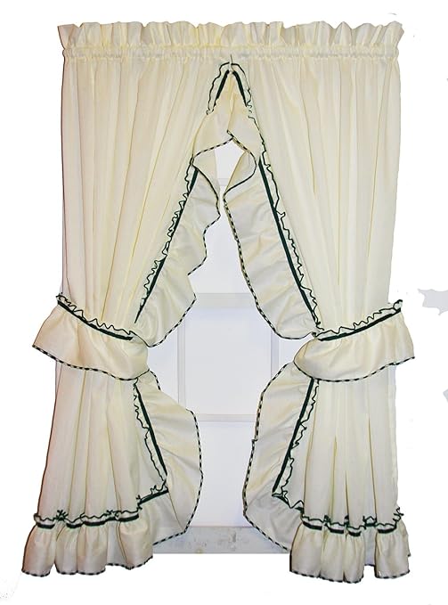 Amazon Com Window Toppers Jenny Country Ruffle Priscilla Curtains