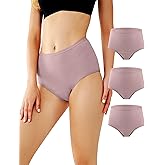 BATTEWA Leak Proof Underwear for Women Washable, Incontinence Underwear Absorbency Cotton Panties Bladder Leakage Protective 50ML(Blush,2X-Large,3-Pack)