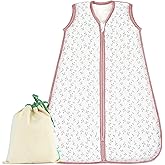 Unisex Baby Sleep Sack 1.0 TOG, Lightweight Wearable Blanket, Soft Rayon Made from Bamboo Toddler Sleep Bag