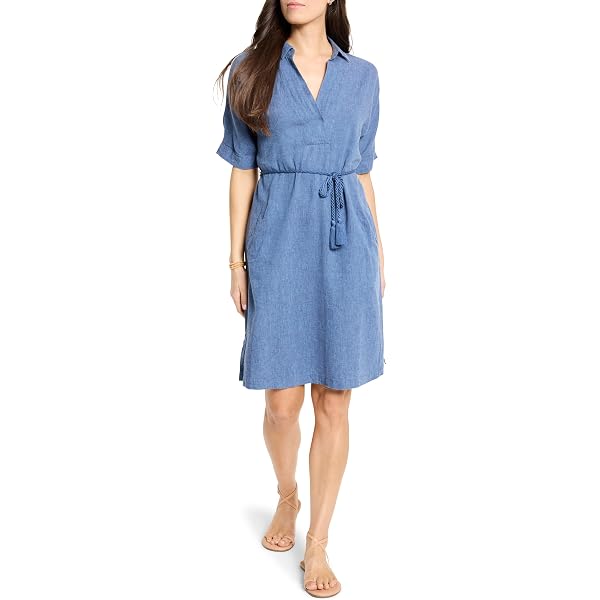 NIC+ZOE Women's Petite Denim Sarah Dress, Mid Wash at Amazon Women's  Clothing store
