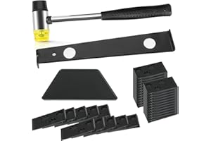 Acymner Laminate Wood Flooring Installation Kit with 30 Spacers, Tapping Block, Pull Bar and Mallet Flooring Tool Set