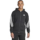 adidas mens Future Icon 3 Stripes Full-zip Hoodie