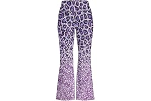 Tutolipy Girls Yoga Pants 5-14 Girls Flared Leggings Kids Yoga Pants Bell Bottom Leggins High Waisted Bootcut Sweatpants