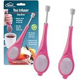 Jokari Loose Leaf Tea Infuser 2 Pack - Stainless Steel Mesh Reusable Tea | Easy Grip Handle - BPA-Free, Dishwasher Safe, Custom Brewing - Pink, Customize Your Tea, Fine Mesh Filtration