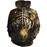 BarbedRose Unisex 3D Digital Print Sweatshirts Hooded Top Galaxy Pattern Pullover Hoodie