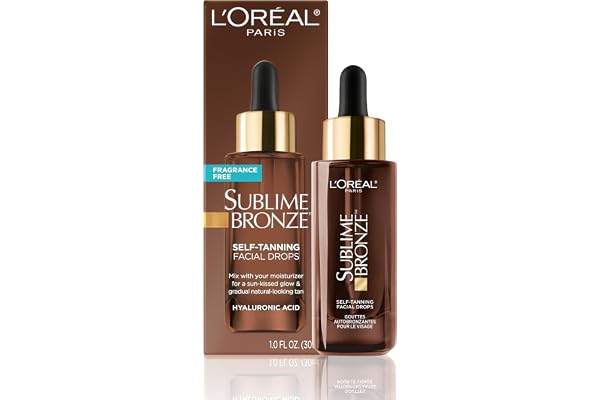 L’Oréal Paris Self-Tanning Face Serum, Sublime Bronze, With Hyaluronic Acid, Natural-Looking Tan, Medium, 30 ml