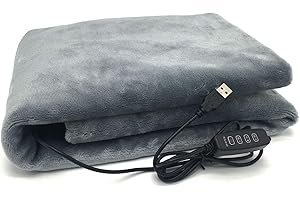 SEITG USB Electric Heating Blanket Personal Single-Person Small-Sized Heated Shawl 3 Heating Settings for Library, Outdoors, 