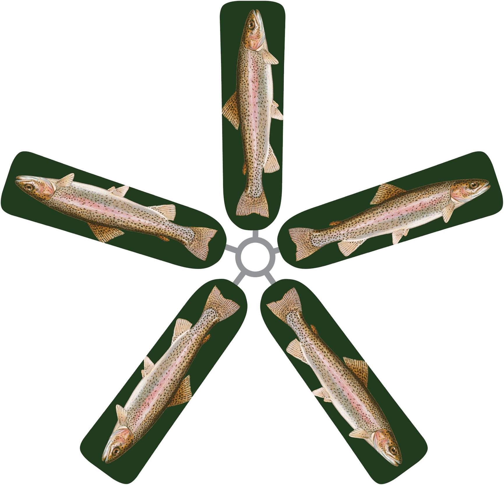 Fan Blade DesignsRainbow Trout Ceiling Fan Blade Covers