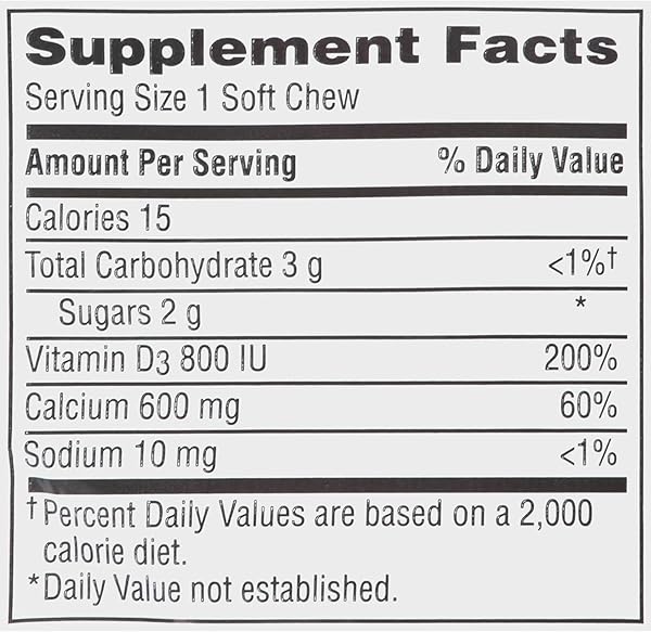 CALTRATE CALCIUM & VITAMIN D SOFT CHEWS VANILLA CREME 60 EACH (PACK OF 2)