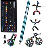 WQWQUU Fidget Pen,Magnetic Pen, Decompression Magnetic Toy Pen,Magnet Pen Fidget Toy Relieve Pressure Novel Toy Gift for Kids or Friends! (Big Colored Bead Blue)