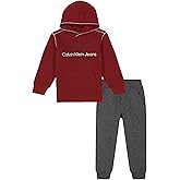 Calvin Klein baby-boys 2pc Fleece Jog Set