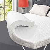 3 Inch Gel Memory Foam Mattress Topper King Size, Gel-Infused Mattress Pad Cover for Back Pain,Bed Topper with Removable & Wa