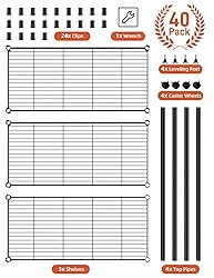 Simple Deluxe Heavy Duty 3-Tier Storage Shelves