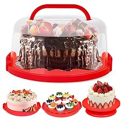 VGOODALL Cake Carrier with Lid and Handle, 12x6