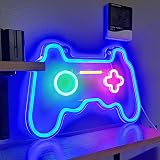 MEDE Dimmable Game Neon Sign Blue USB Wall Light view 1