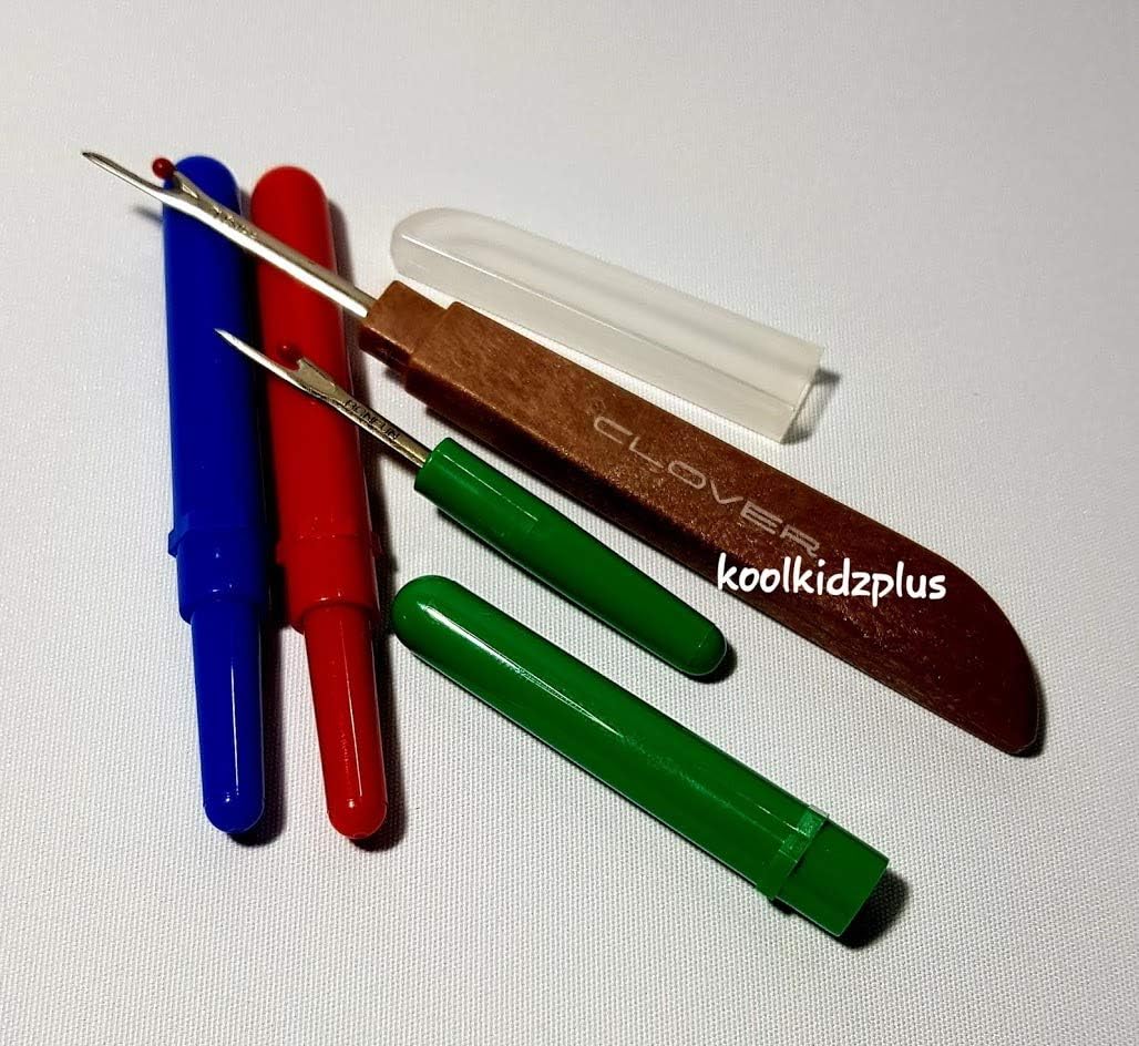 KKP Clover Set of Four Seam Ripper Stitch Un Picker, multi coloured - Image 4