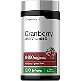 Horb&auml;ach Cranberry Pills for Women and Men | 200 Softgels | Extract Supplement with Vitamin C | Non-GMO, Gluten Free