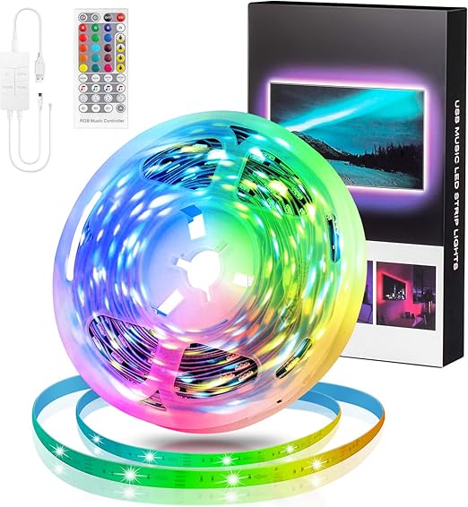 stillcool tiras de luz led 16 4 ft tiras led bluetooth led 5050 5m rgb con musica para el hogar la habitacion dormitorio techo 12v y la cocina