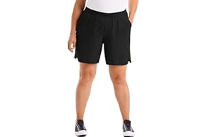 JUST MY SIZE Womens Cotton Jersey Pull-On Short