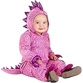Terrific T-Rex Dinosaur Costume for Infants - Hooded Jumpsuit with Claws & Spikes, Perfect for Baby Halloween