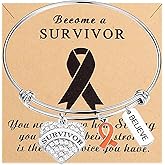 Gzrlyf Orange Ribbon Awareness Bracelet with Cards Orange Ribbon Jewelry MS Awareness Gifts Leukemia Gifts Kidney Cancer Gifts