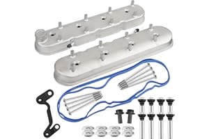 Htostar Racing Tall For LS LS1 LS2 LS3 LS6 LS7 Cast Aluminum Valve Covers w/Coil Mounts (Silver)