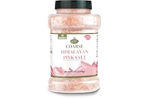 Good Tierra Himalayan Pink Salt in Jar - Coarse, 5 lb - Ideal for Bath Salt, Table Salt Grinders, and Spice Jars