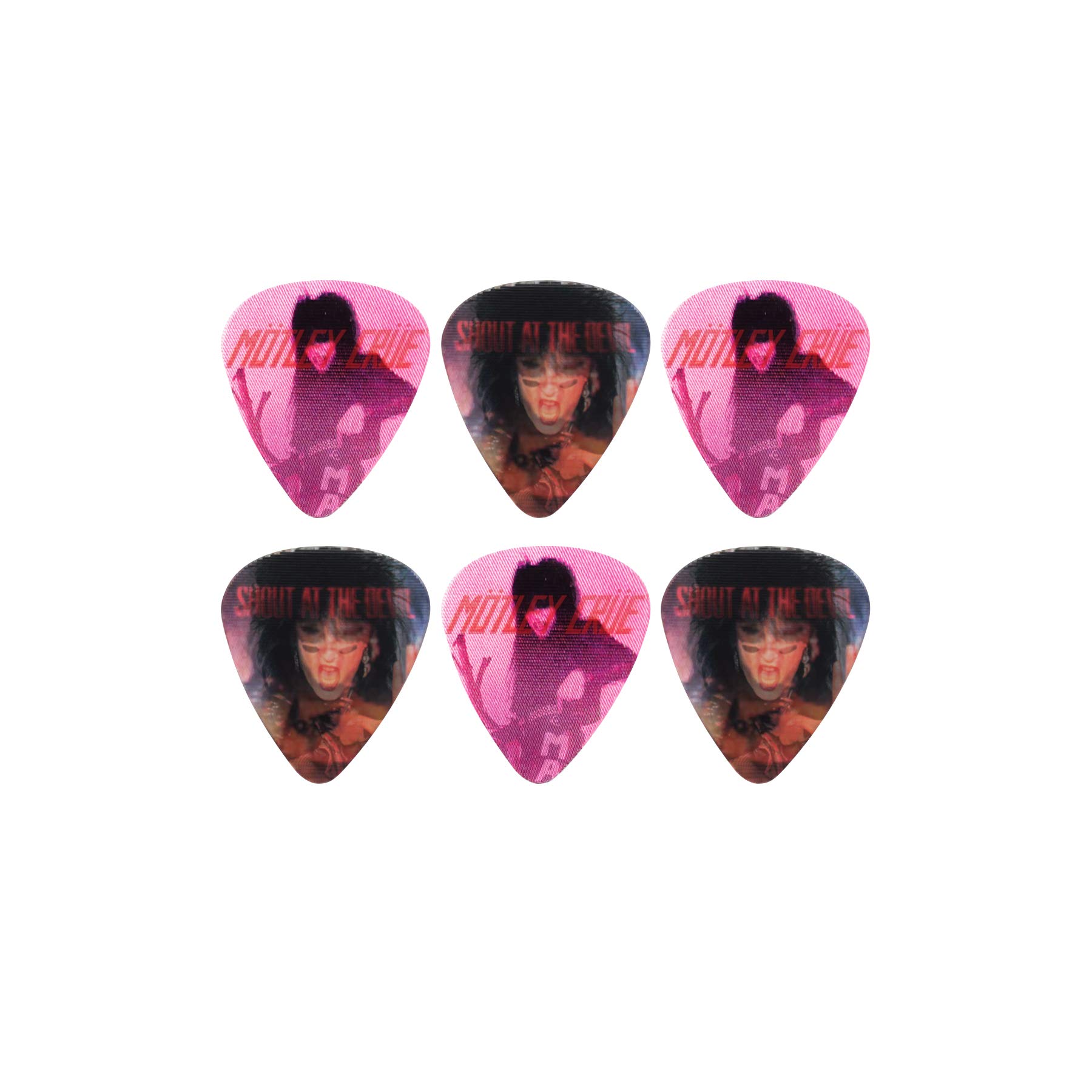 Perri's Leathers Ltd. LPM-MC1 - Motion Guitar Picks - Motley Crue - Shout at the Devil - Official Licensed Product - 6 Pack - MADE in CANADA.
