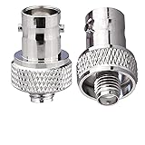 TUOLNK SMA Female to BNC Female RF Coax Connector