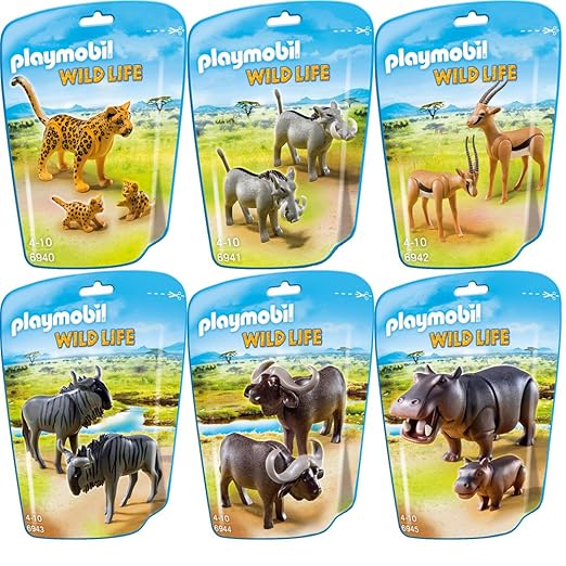 Playmobil Wild Life Animals of Africa 6 pcs. set 6940 6941 6942 6943