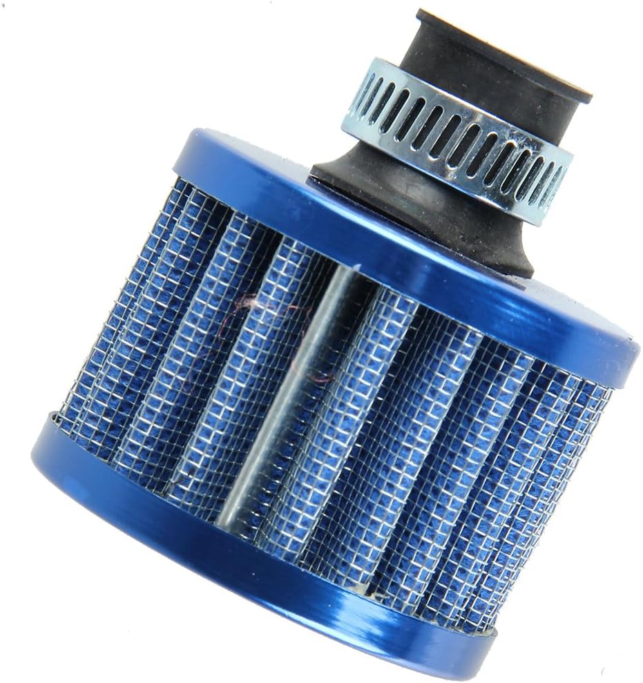 Mintice 2 X 12mm Mini Blue Universal Car Motor Cone Cold Clean Air Intake Filter Turbo Vent Vehicle - Image 4