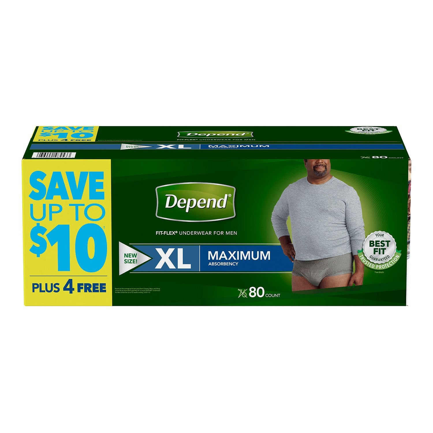Buy Depend FitFlex Extra Large Maximum Absorbency Underwear for Men