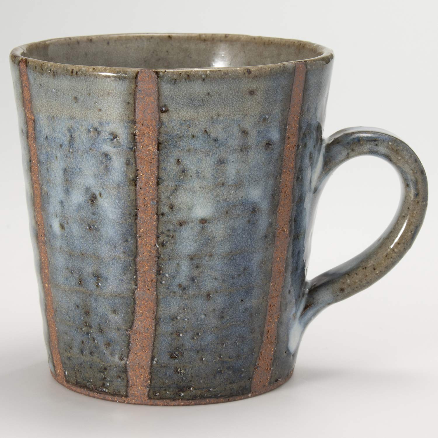 Marui Pottery MR-3-3335 Shigaraki Ware Hecchimon Mug, Large Size, 11.2 fl oz (330 ml), Stylish, Coffee Cup, Ceramic, Artisan Handmade, Traditional Crafts, Made in Japan