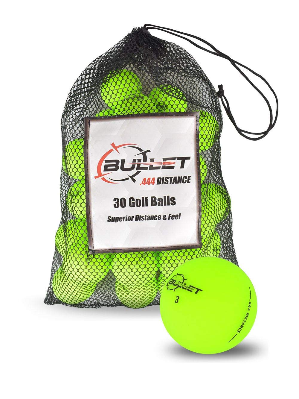 Photo 1 of .444 Distance Matte Colored Golf Balls [30-Ball] Matte Green