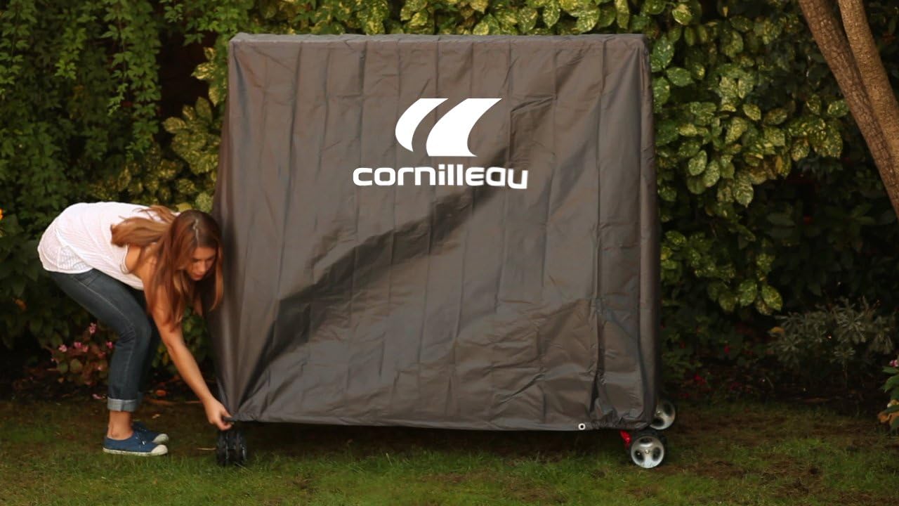 Cornilleau Table Cover - Gray (Slate) Polyester : Table Tennis Tables : Garden & Outdoor