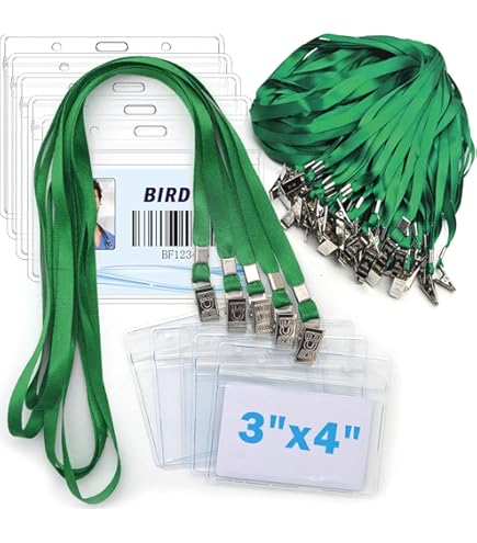 Lot De 50 Porte-badges étanches Avec Fermeture éclair - Supports Horizontaux Pour événements Ou Réunions