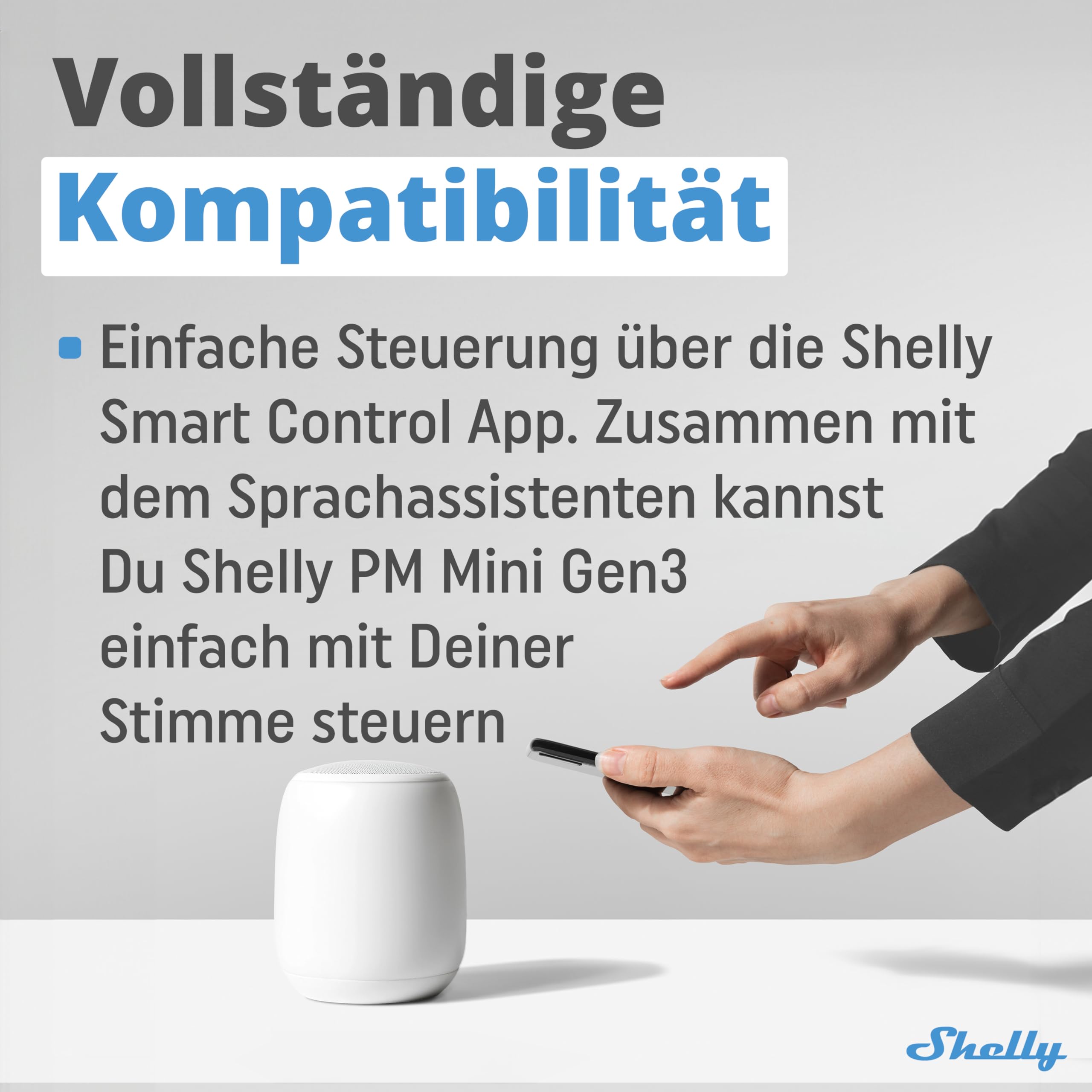 Shelly PM Mini Gen3 - WLAN Smarter Stromzähler, 1 Kanal, 16A, kein Relaisschalter, Leistungsmessung, Echtzeit-Energiezähler, kein Hub Erforderlich, Alexa & Google Home, Hausautomation 6