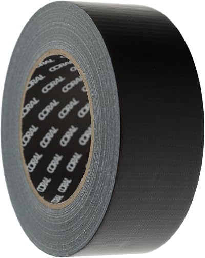 Coral Endurance Duct Tape Black 2 inch x 50m Gaffer Cloth Tape