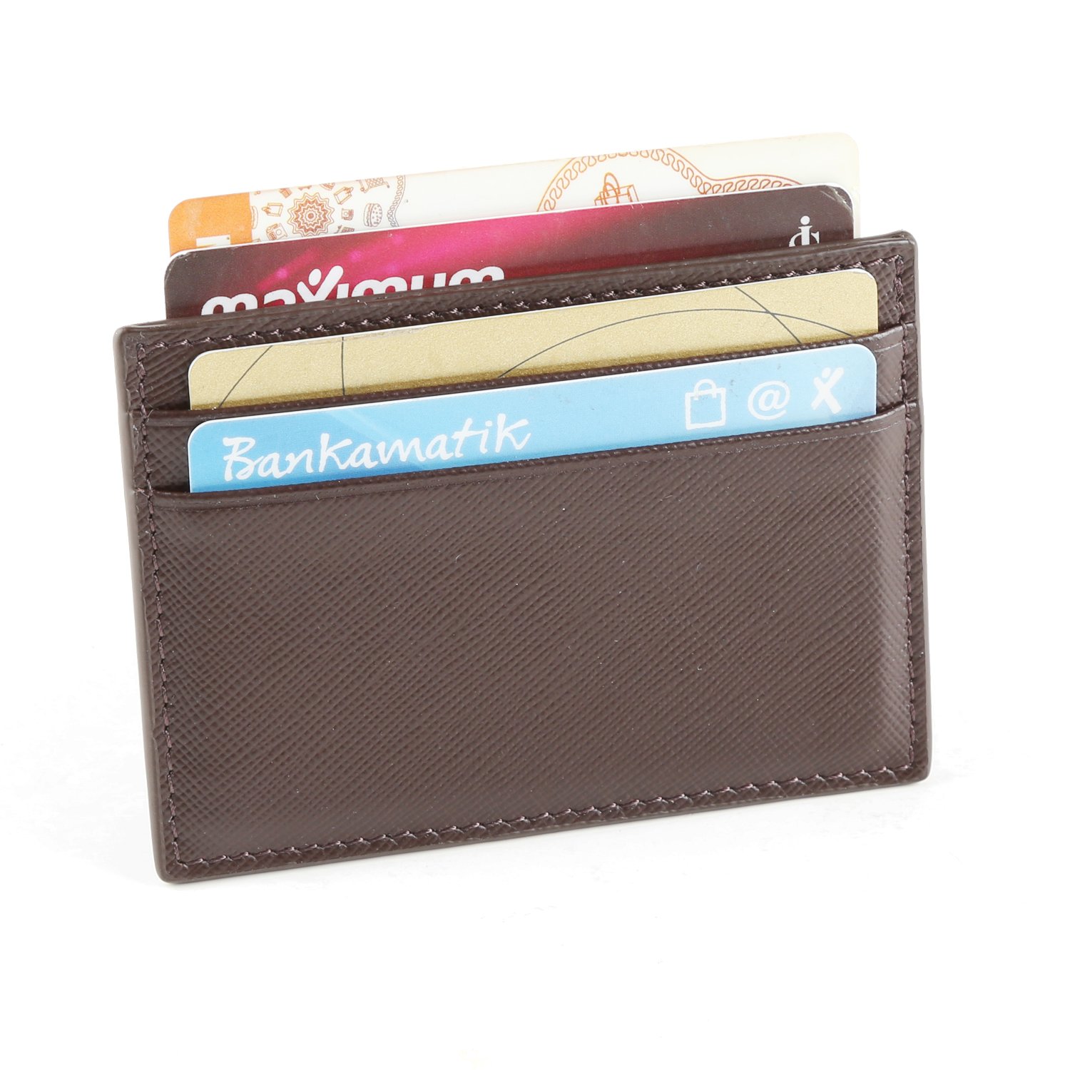 Otto Angelino Genuine Leather Cardholder Wallet - Bank Cards, Money, Driver's License, RFID Blocking - Unisex