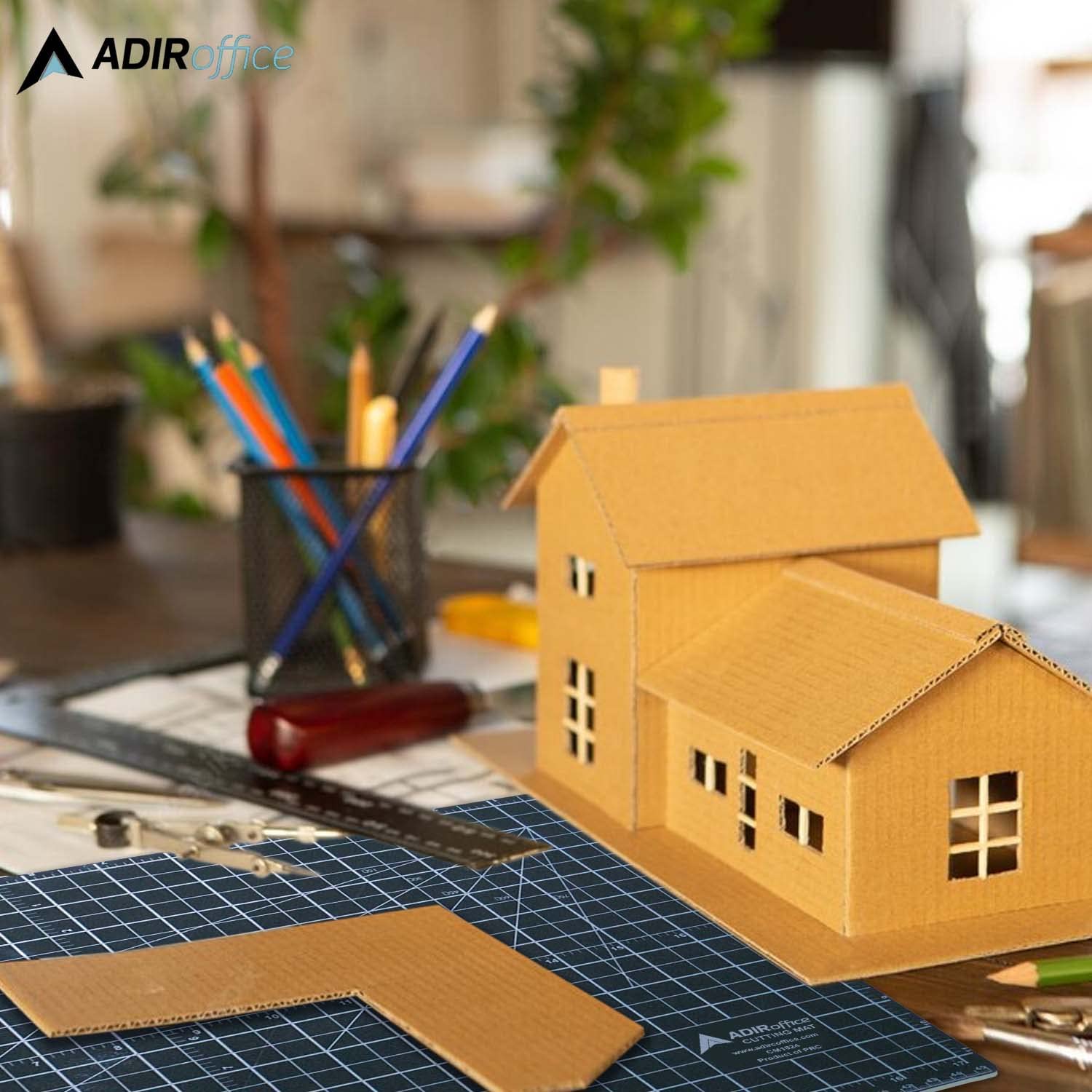 Adir Self Healing Cutting Mat - 18x24 Inches Sew Cutting Mat and Quilt Cutting Mat with 5 Layers, Double Sided Cutting Mat for Crafts - Reversible Non-Slip Cutting Pad with Grid