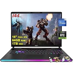 MSI Raider GE68HX Gaming Laptop 16" FHD+ IPS 144Hz