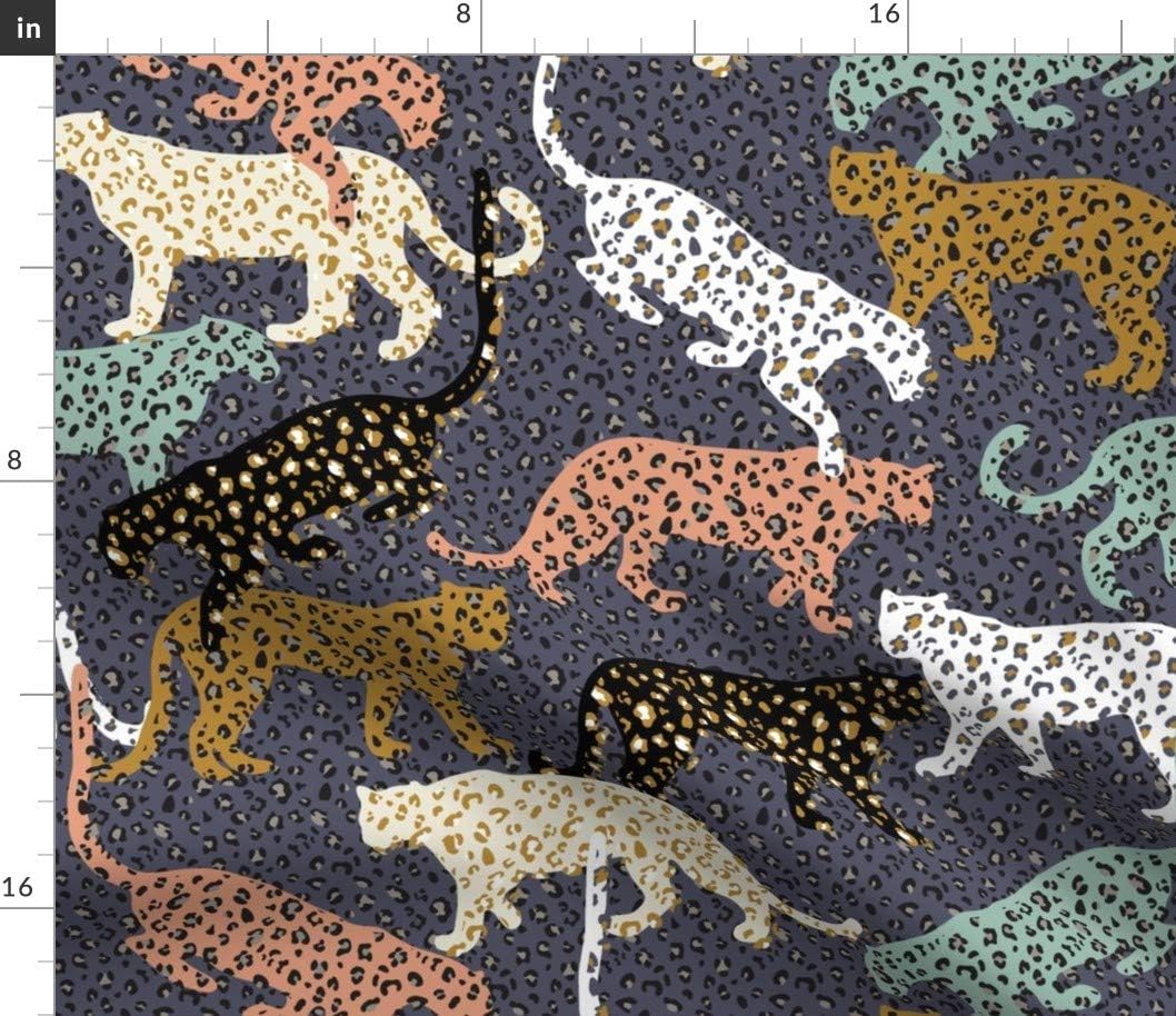 animal print denim fabric