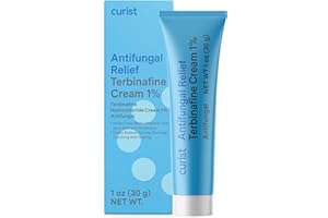 Curist Terbinafine Cream Antifungal 1oz (30g) Foot Fungus Treatment 1% - Anti Fungal Foot Care, Ring Worm, & Jock Itch Treatment - Athlete's Foot Cream Terbinafine Hydrochloride
